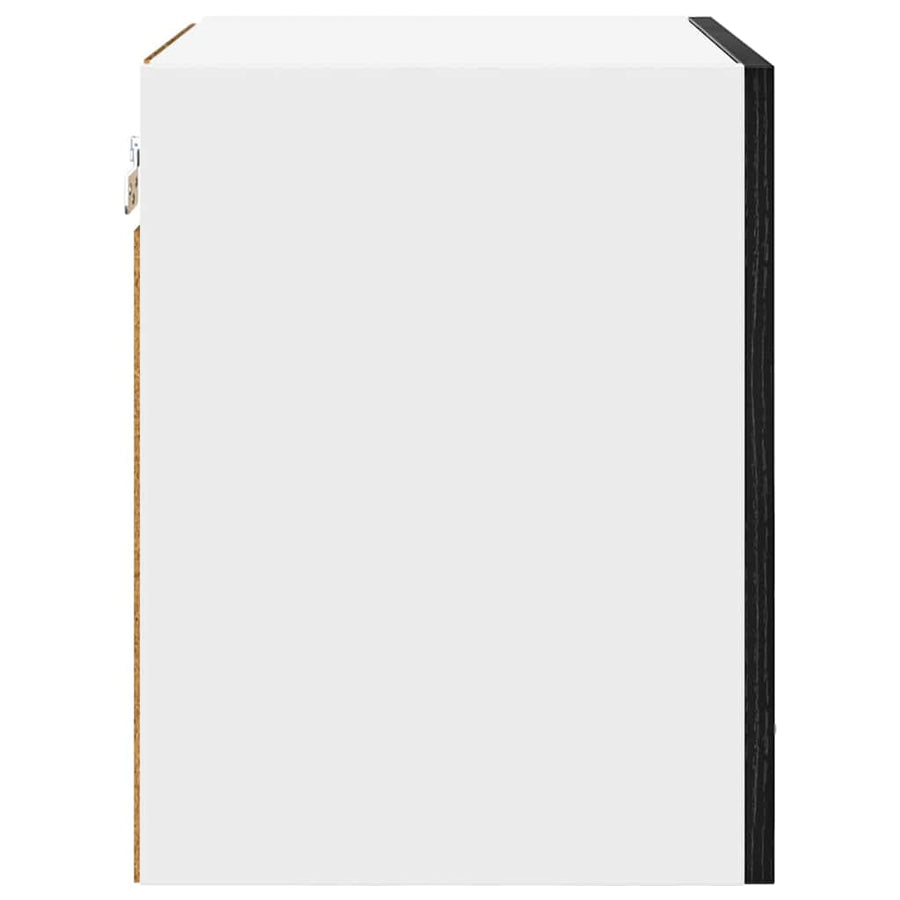 Hangkast met plank Riga 2 pcs Zwarte Eik en Wit 40 x 31 x 40 cm