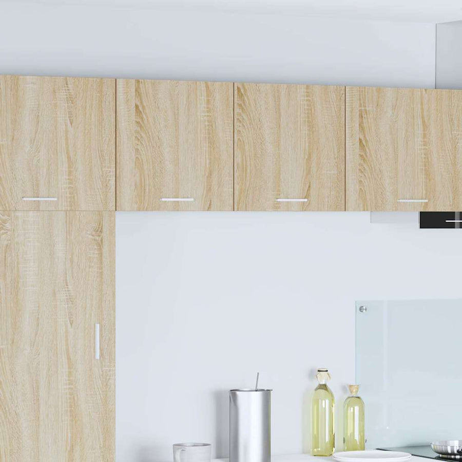 Hangkast met plank Riga 2 pcs Sonoma Eik en Wit 40 x 31 x 40 cm