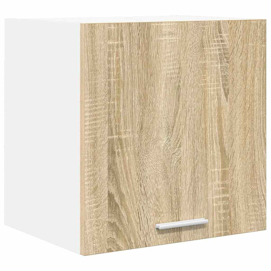 Hangkast met plank Riga 2 pcs Sonoma Eik en Wit 40 x 31 x 40 cm