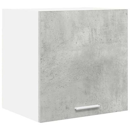 Hangkast Riga Beton Grijs en Wit 40 x 31 x 40 cm Bewerkt hout