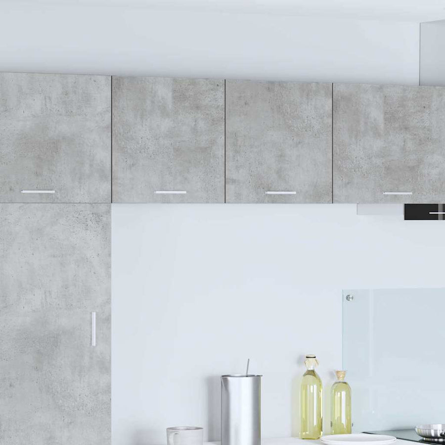 Hangkast Riga 2 pcs Beton Grijs en Wit 40 x 31 x 40 cm