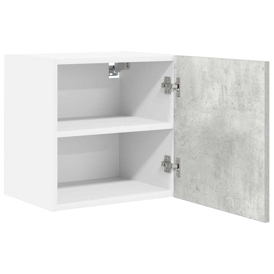 Hangkast Riga 2 pcs Beton Grijs en Wit 40 x 31 x 40 cm