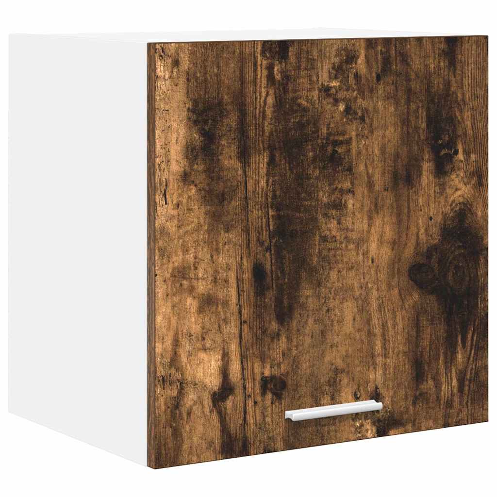 Hangkast Riga Gerookte Eik en Wit 40 x 31 x 40 cm Bewerkt hout