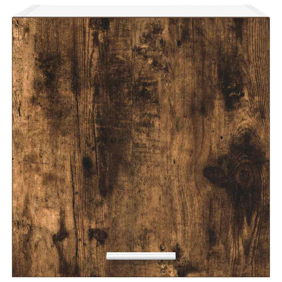 Hangkast Riga Gerookte Eik en Wit 40 x 31 x 40 cm Bewerkt hout