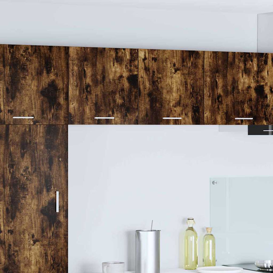 Hangkast Riga 2 pcs Gerookte Eik en Wit 40 x 31 x 40 cm