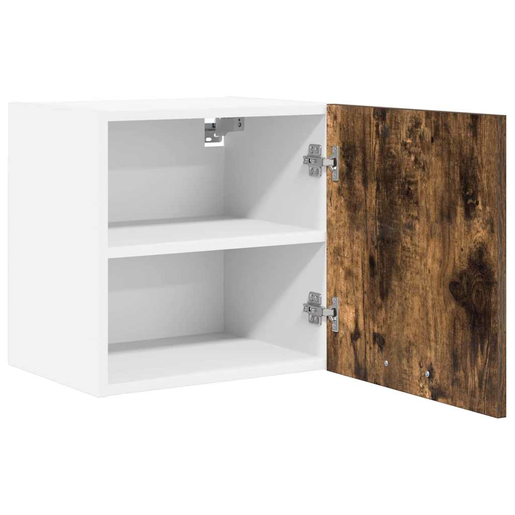 Hangkast Riga 2 pcs Gerookte Eik en Wit 40 x 31 x 40 cm