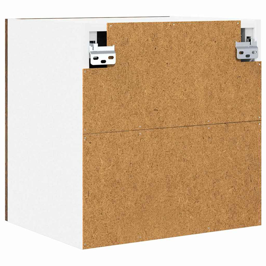 Hangkast Riga 2 pcs Gerookte Eik en Wit 40 x 31 x 40 cm