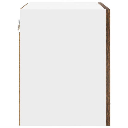 Hangkast Riga 2 pcs Gerookte Eik en Wit 40 x 31 x 40 cm