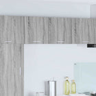 Hangkast grijs sonoma wit 40x31x40 cm bewerkt hout