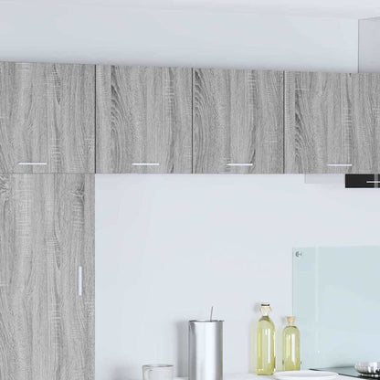 Hangkast Riga Grijs Sonoma en Wit 40 x 31 x 40 cm Bewerkt hout
