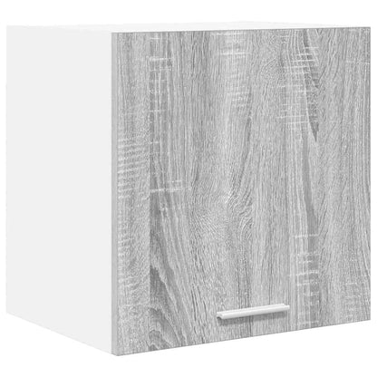 Hangkast Riga Grijs Sonoma en Wit 40 x 31 x 40 cm Bewerkt hout