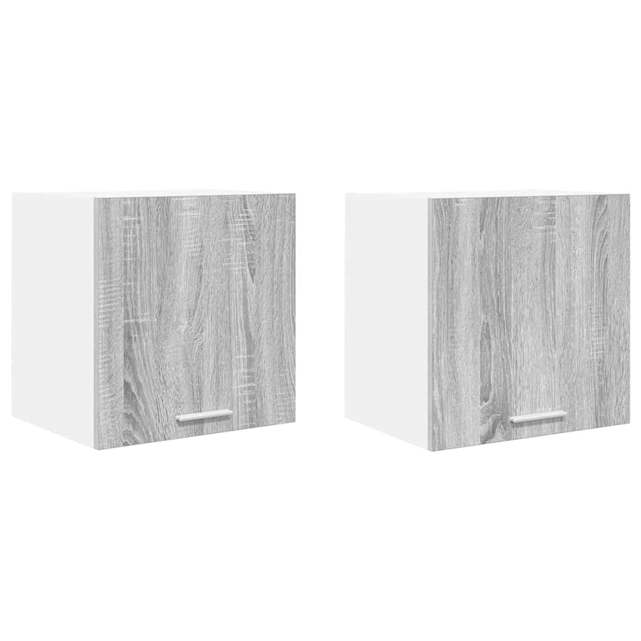 Hangkast Riga 2 pcs Grijs Sonoma en Wit 40 x 31 x 40 cm