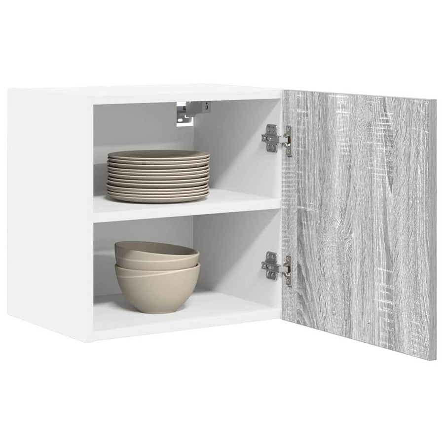 Hangkast Riga 2 pcs Grijs Sonoma en Wit 40 x 31 x 40 cm