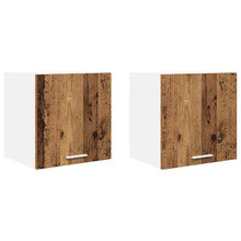 Hangkast met plank Riga 2 pcs Oude Hout en Wit 40 x 31 x 40 cm