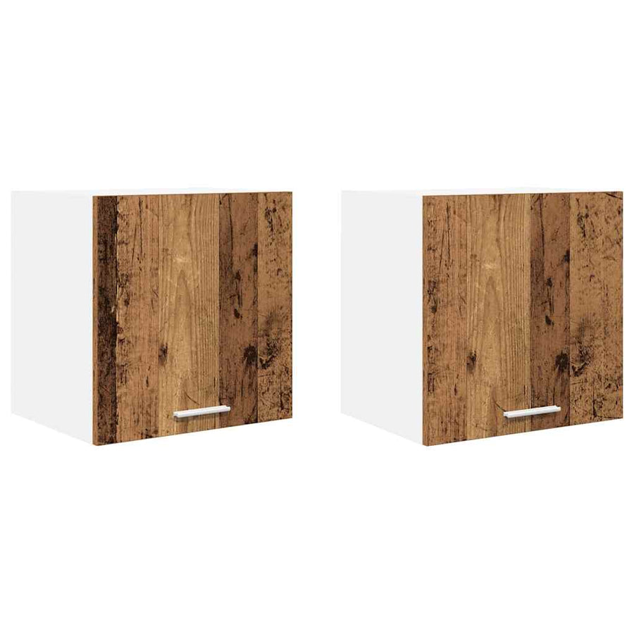 Hangkast met plank Riga 2 pcs Oude Hout en Wit 40 x 31 x 40 cm