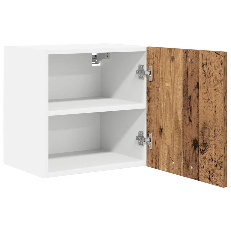 Hangkast met plank Riga 2 pcs Oude Hout en Wit 40 x 31 x 40 cm