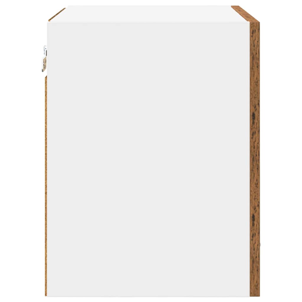 Hangkast met plank Riga 2 pcs Oude Hout en Wit 40 x 31 x 40 cm