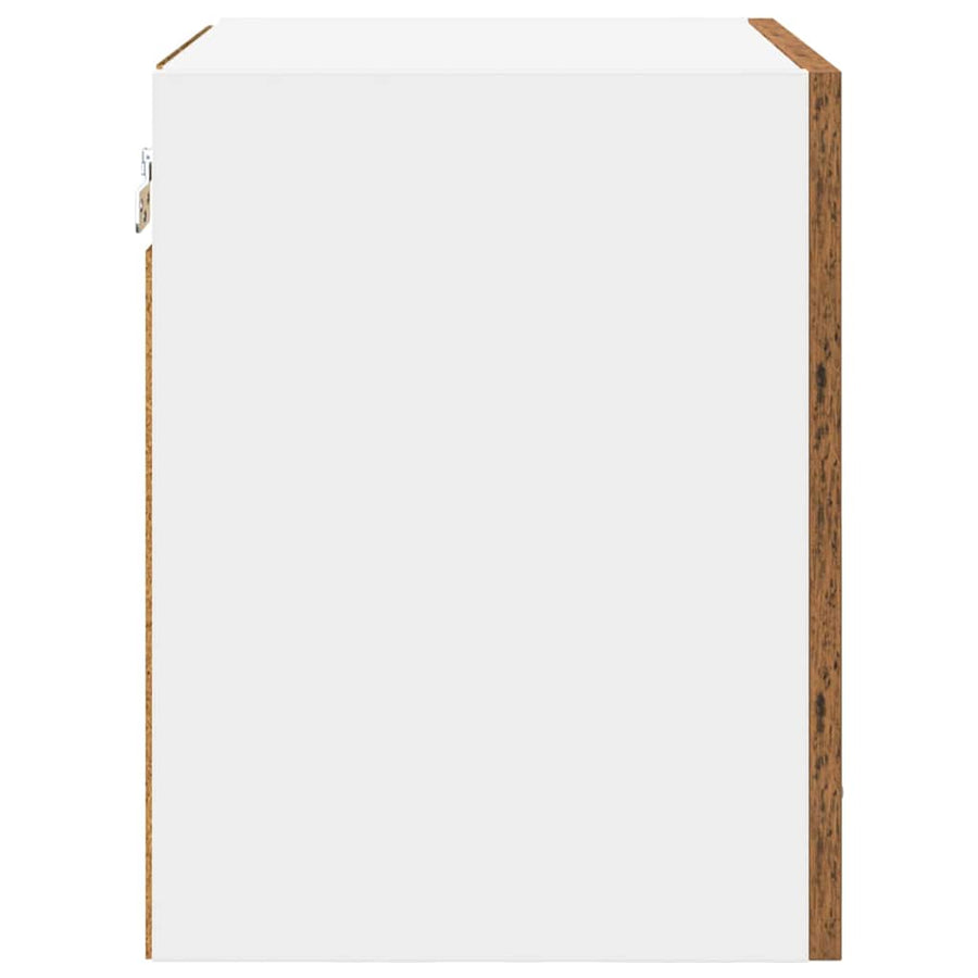 Hangkast met plank Riga 2 pcs Oude Hout en Wit 40 x 31 x 40 cm