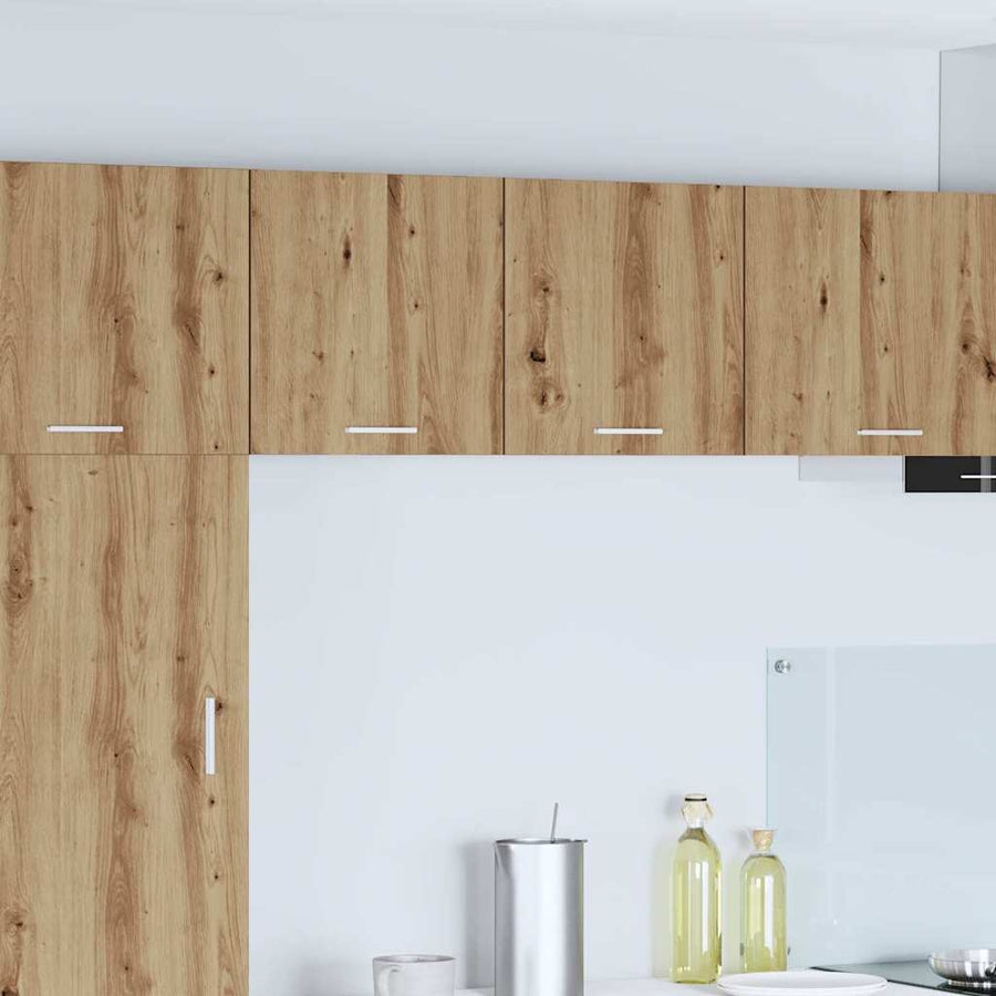 Hangkast Ambachtelijke Eik en Wit 40 x 31 x 40 cm Bewerkt hout