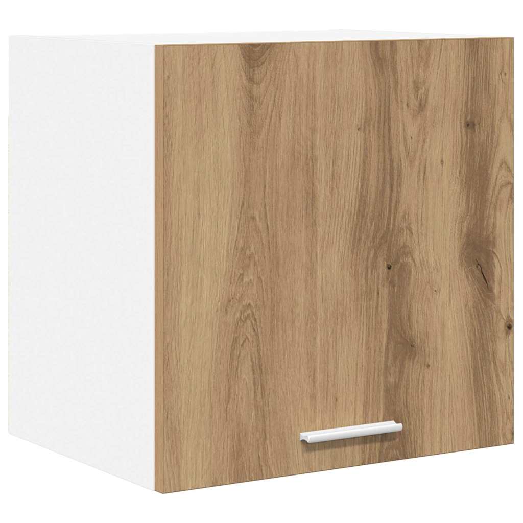 Hangkast Ambachtelijke Eik en Wit 40 x 31 x 40 cm Bewerkt hout