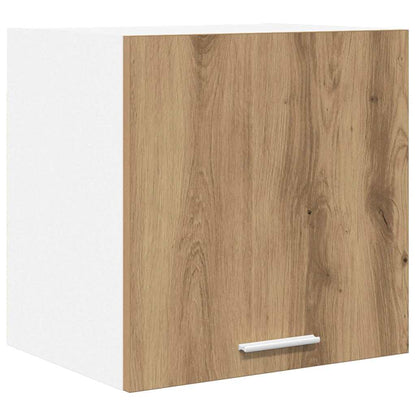 Hangkast Ambachtelijke Eik en Wit 40 x 31 x 40 cm Bewerkt hout