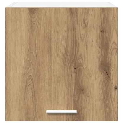 Hangkast Ambachtelijke Eik en Wit 40 x 31 x 40 cm Bewerkt hout