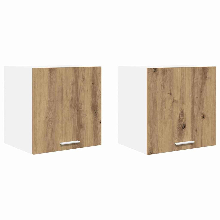 Hangkast Riga 2 pcs Ambachtelijke Eik en Wit 40 x 31 x 40 cm