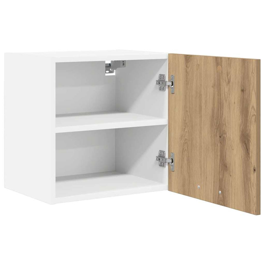 Hangkast Riga 2 pcs Ambachtelijke Eik en Wit 40 x 31 x 40 cm