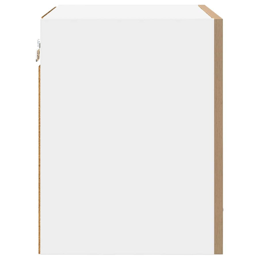 Hangkast Riga 2 pcs Ambachtelijke Eik en Wit 40 x 31 x 40 cm