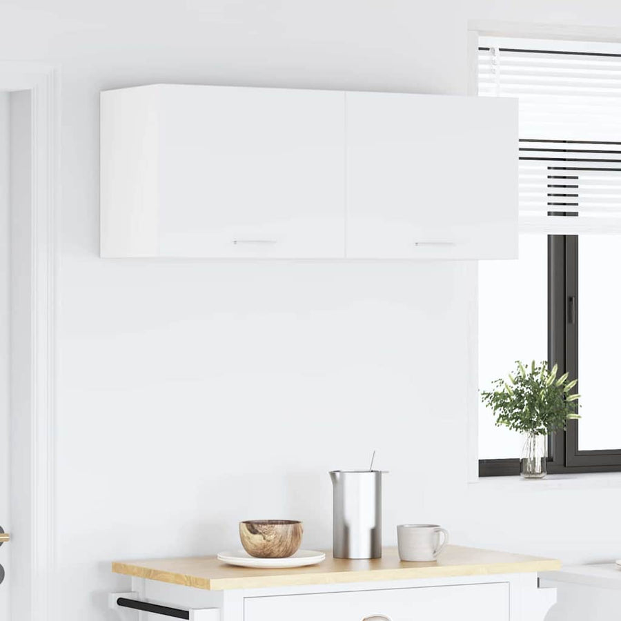Hangkast met plank Riga 2 pcs Wit 50 x 31 x 40 cm Bewerkt hout