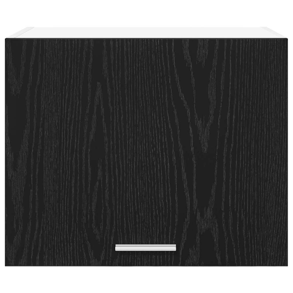 Hangkast Riga Zwarte Eik en Wit 50 x 31 x 40 cm Bewerkt hout
