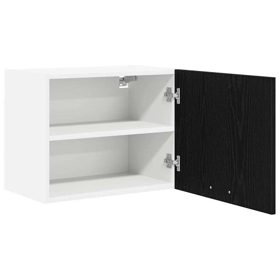 Hangkast met plank Riga 2 pcs Zwarte Eik en Wit 50 x 31 x 40 cm