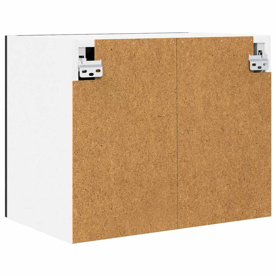 Hangkast met plank Riga 2 pcs Zwarte Eik en Wit 50 x 31 x 40 cm