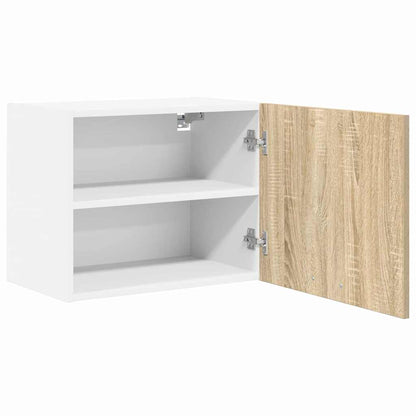 Hangkast Sonoma Eik en Wit 50 x 31 x 40 cm Bewerkt hout