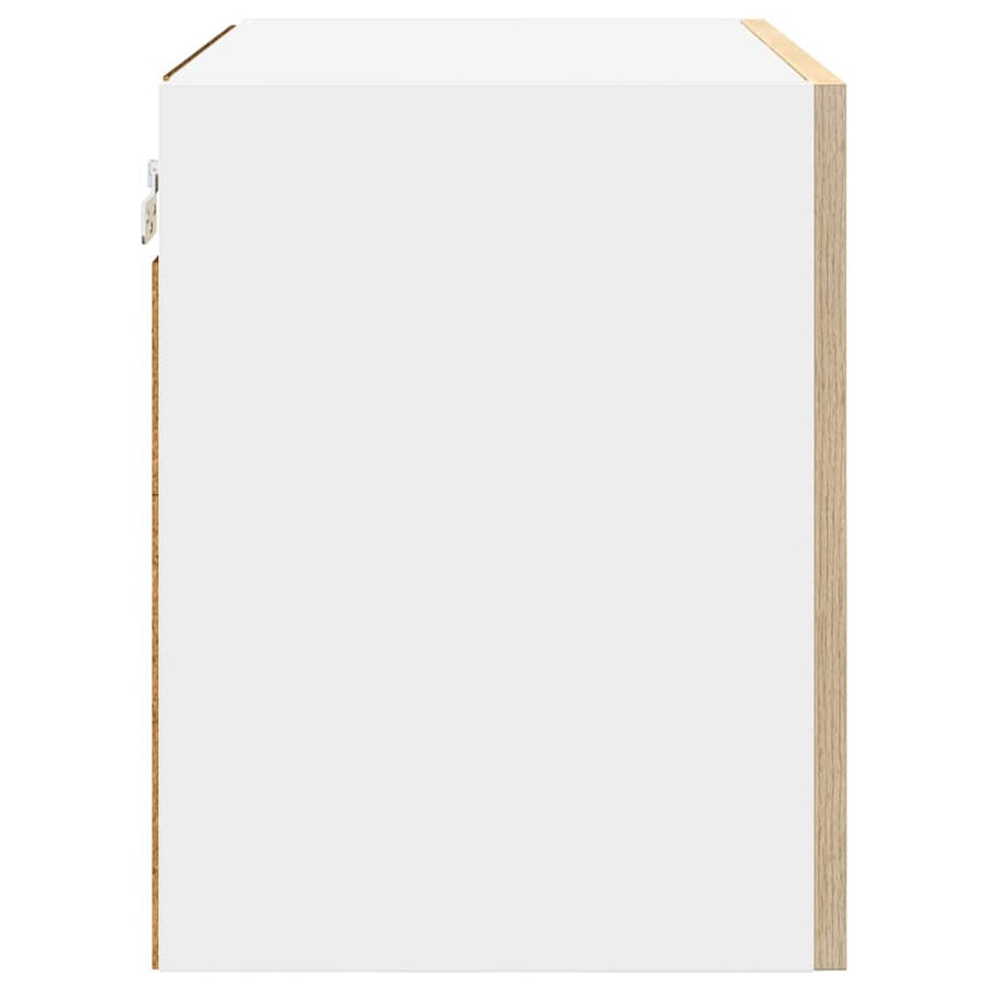 Hangkast met plank Riga 2 pcs Sonoma Eik en Wit 50 x 31 x 40 cm