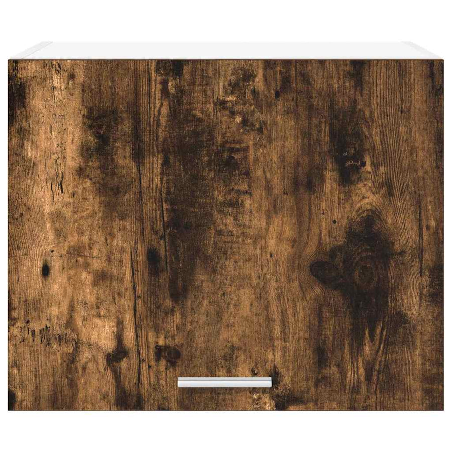 Hangkast Riga Gerookte Eik en Wit 50 x 31 x 40 cm Bewerkt hout