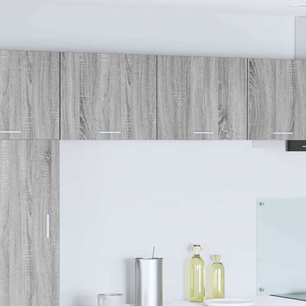 Hangkast Riga Grijs Sonoma en Wit 50 x 31 x 40 cm Bewerkt hout