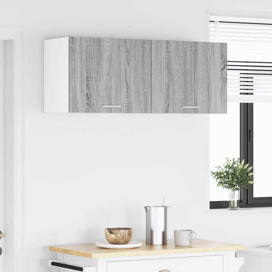 Hangkast Riga 2 pcs Grijs Sonoma en Wit 50 x 31 x 40 cm