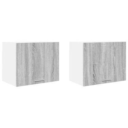 Hangkast Riga 2 pcs Grijs Sonoma en Wit 50 x 31 x 40 cm