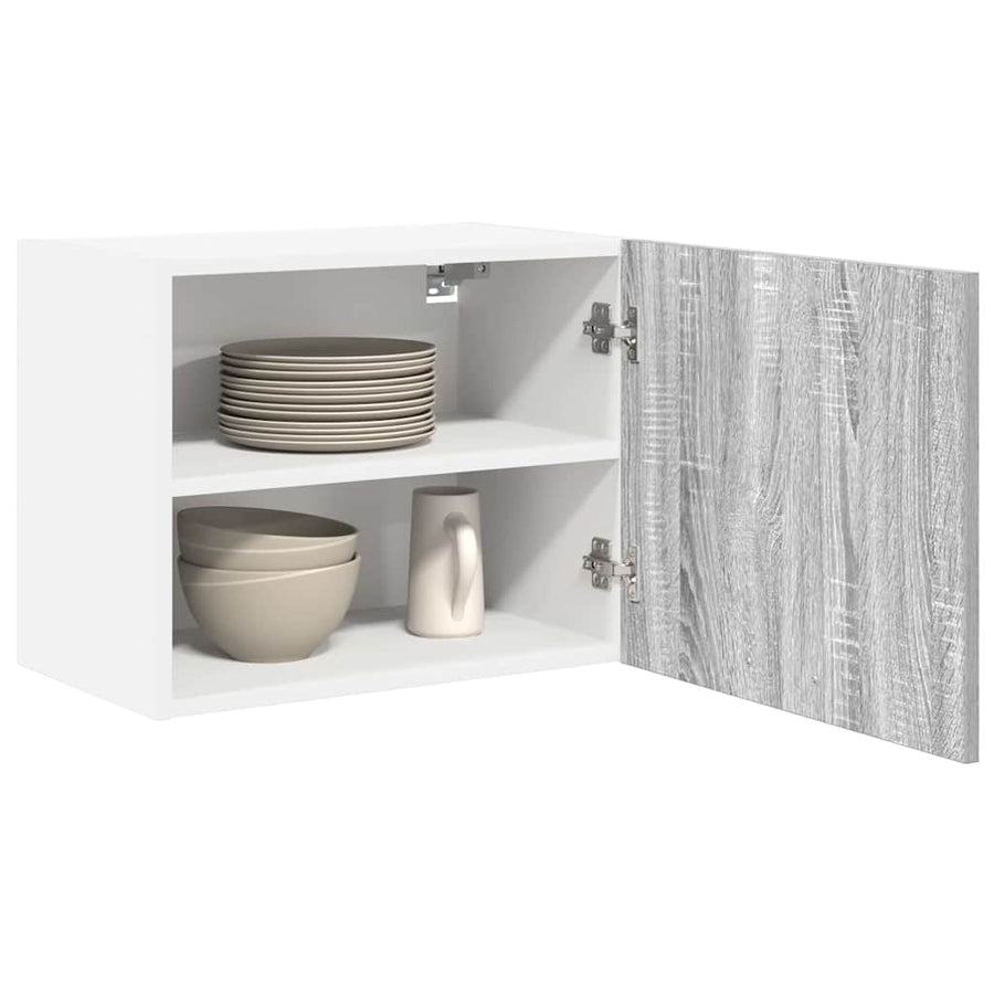 Hangkast Riga 2 pcs Grijs Sonoma en Wit 50 x 31 x 40 cm