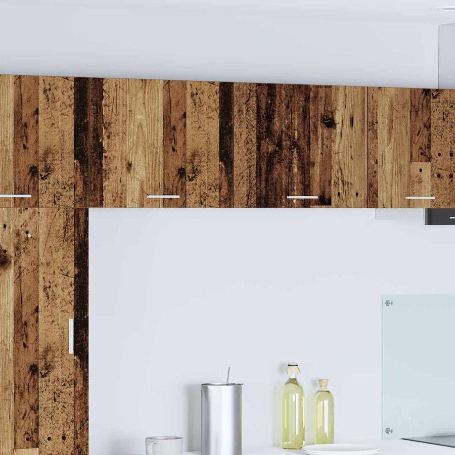 Hangkast Riga Oude Hout en Wit 50 x 31 x 40 cm Bewerkt hout