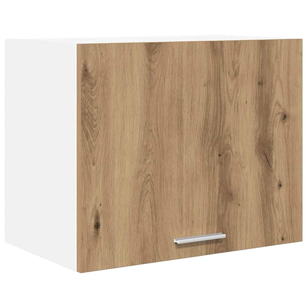 Hangkast Ambachtelijke Eik en Wit 50 x 31 x 40 cm Bewerkt hout