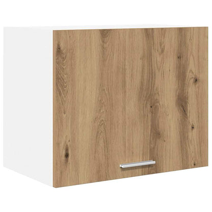 Hangkast Ambachtelijke Eik en Wit 50 x 31 x 40 cm Bewerkt hout