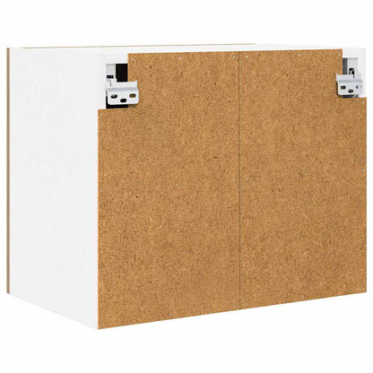Hangkast Ambachtelijke Eik en Wit 50 x 31 x 40 cm Bewerkt hout