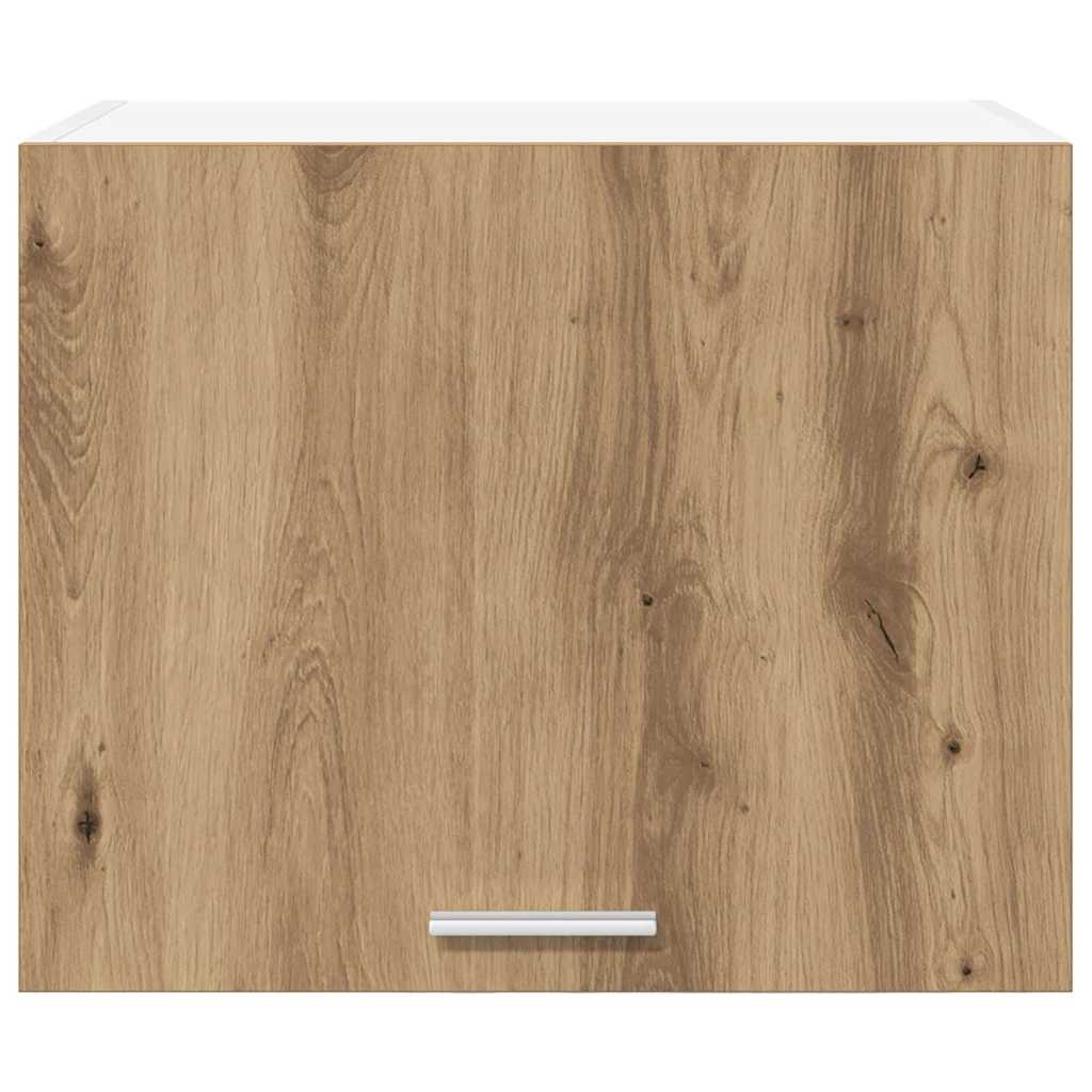 Hangkast Ambachtelijke Eik en Wit 50 x 31 x 40 cm Bewerkt hout