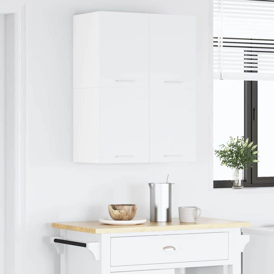 Hangkast met plank Riga 2 pcs Wit 60 x 31 x 40 cm Bewerkt hout