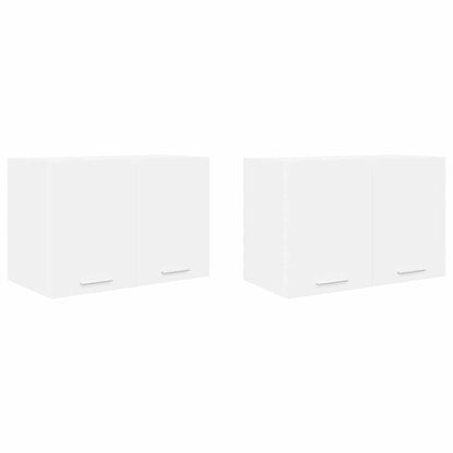 Hangkast met plank Riga 2 pcs Wit 60 x 31 x 40 cm Bewerkt hout