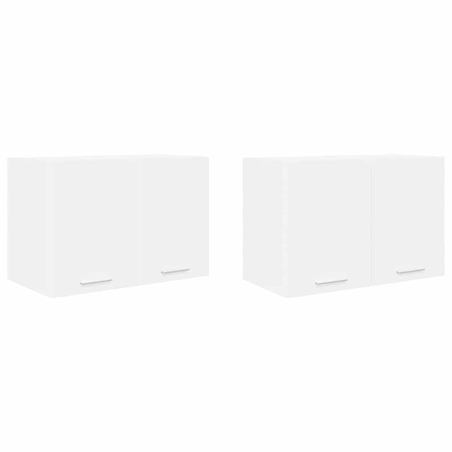 Hangkast met plank Riga 2 pcs Wit 60 x 31 x 40 cm Bewerkt hout