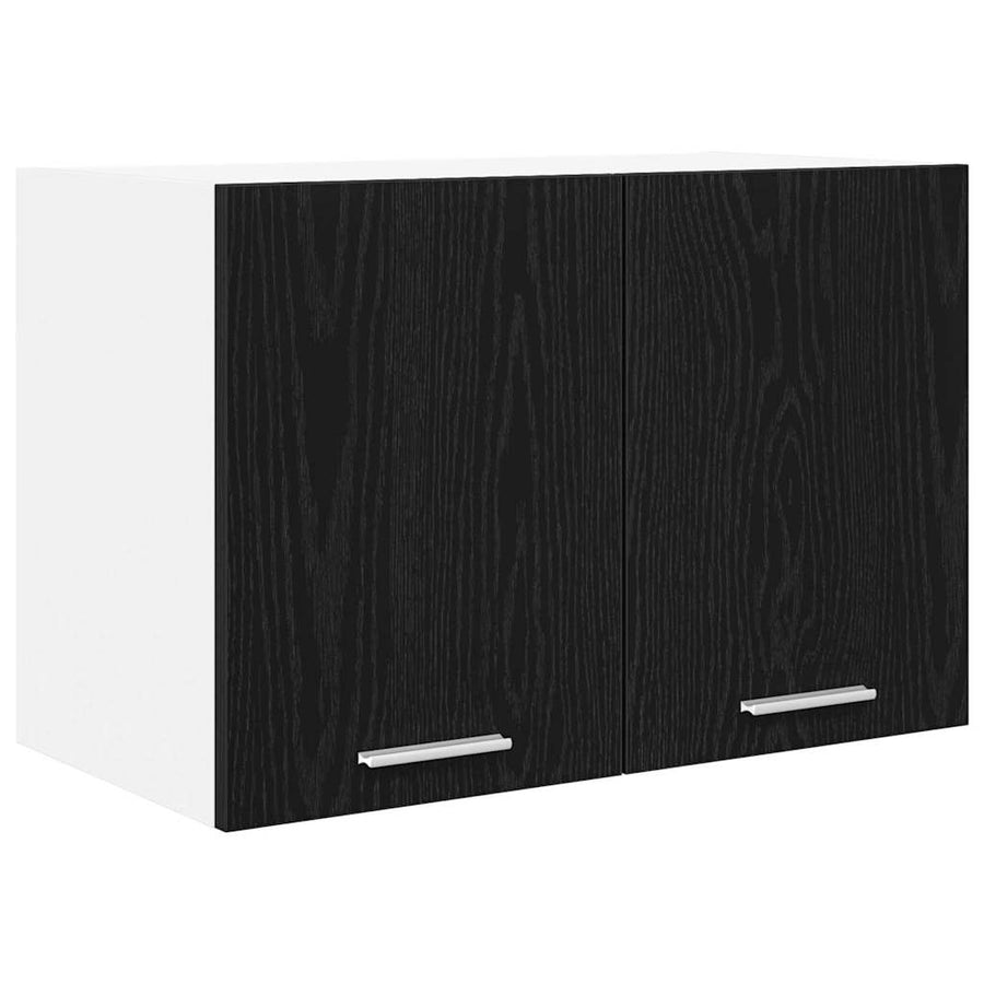 Hangkast met plank Riga 2 pcs Zwarte Eik en Wit 60 x 31 x 40 cm