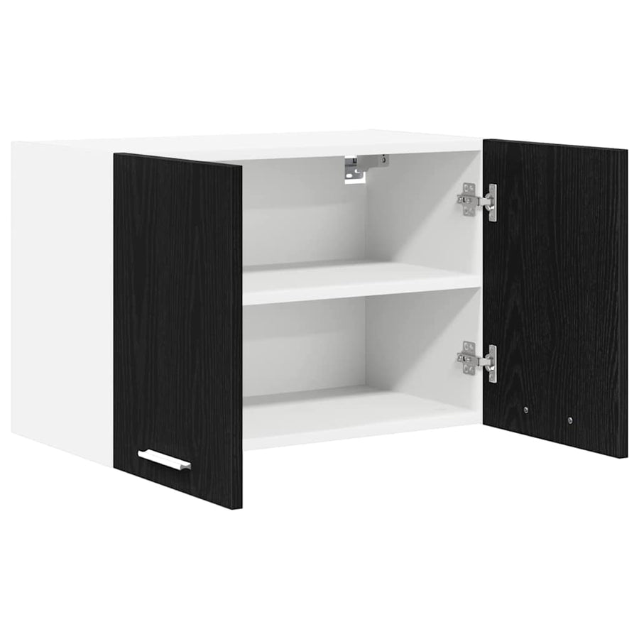 Hangkast met plank Riga 2 pcs Zwarte Eik en Wit 60 x 31 x 40 cm